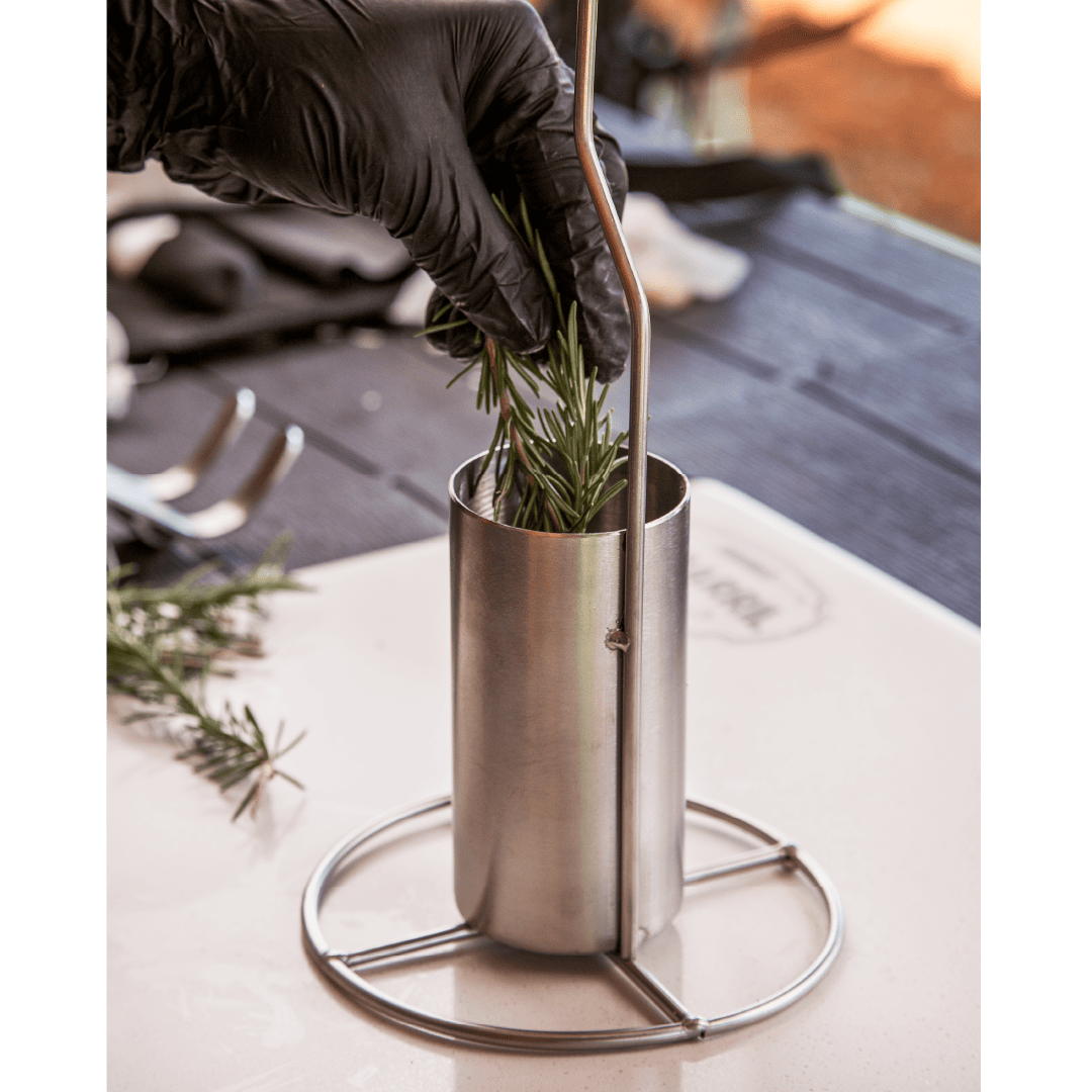 Accesorio para Pollo Sentado - Asadores El Barril