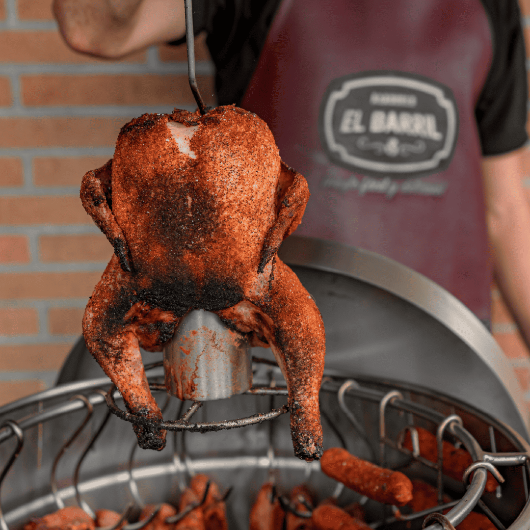 Accesorio para Pollo Sentado - Asadores El Barril