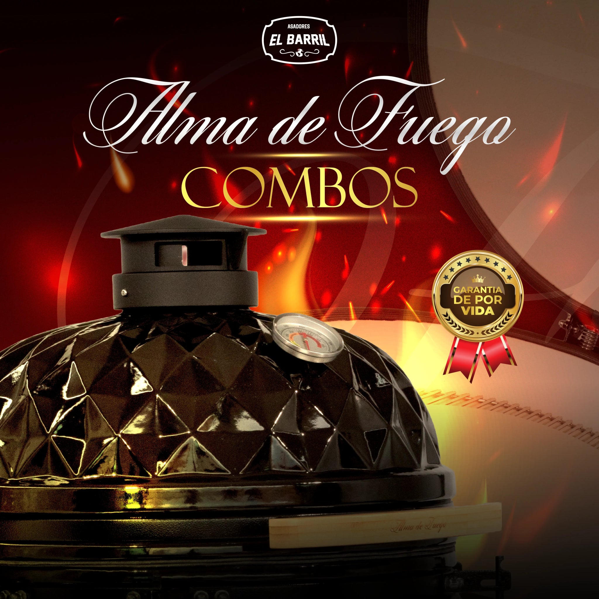 ALMA DE FUEGO l COMBOS PREMIUM l KAMADOS EXCLUSIVOS Y PROFESIONALES ❤️🔥 - Asadores El Barril
