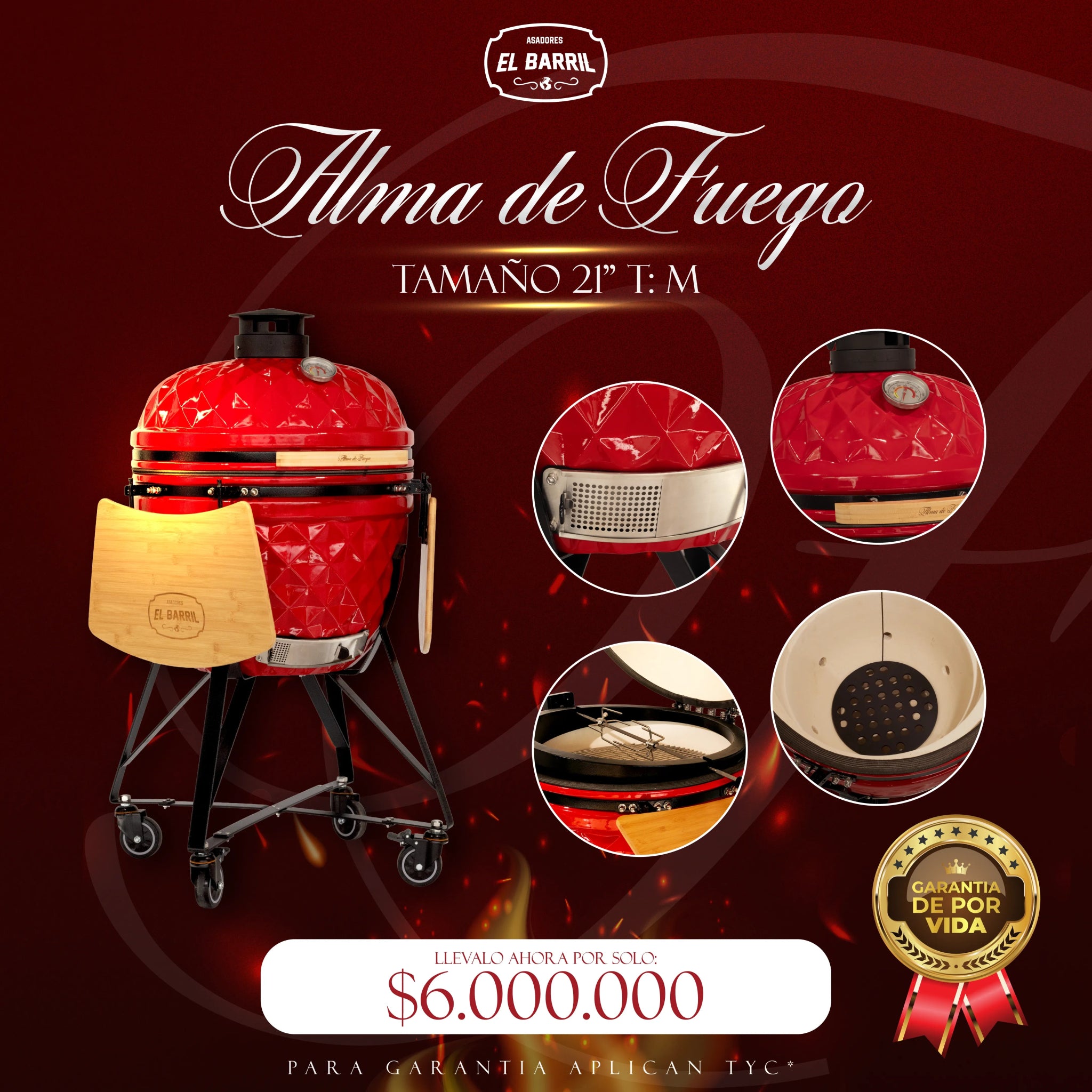 ALMA DE FUEGO l KAMADOS EXCLUSIVOS Y PROFESIONALES ❤️🔥 - Asadores El Barril