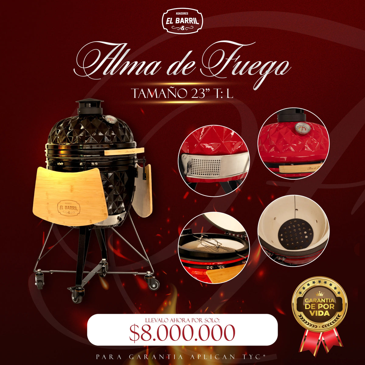 ALMA DE FUEGO l KAMADOS EXCLUSIVOS Y PROFESIONALES ❤️🔥 - Asadores El Barril