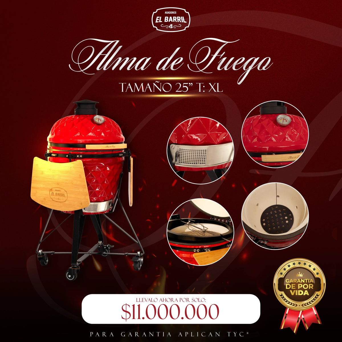 ALMA DE FUEGO l KAMADOS EXCLUSIVOS Y PROFESIONALES ❤️🔥 - Asadores El Barril