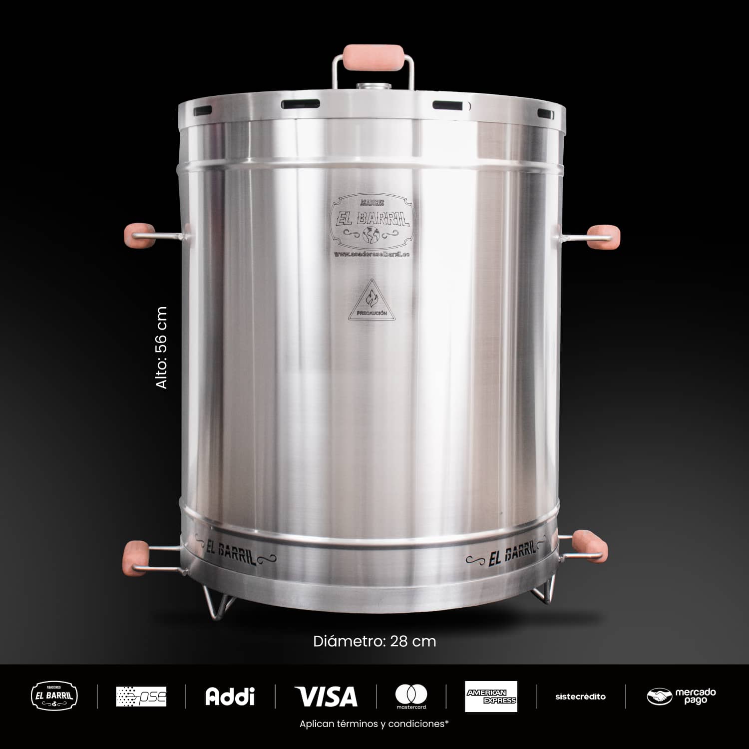 Asador Grande Combo 12 Años – Perfecto para emprendedores - Asadores El Barril