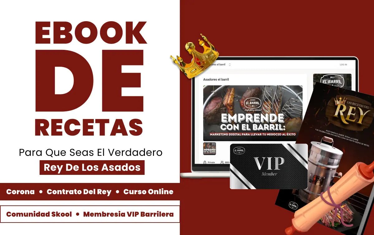 Asador Grande Maestro Barrilero Combo – Perfecto para emprendedores - Asadores El Barril