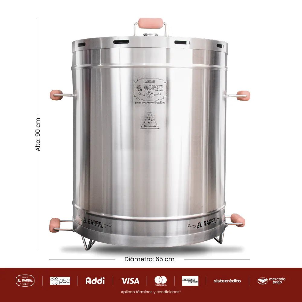 Asador Grande Maestro Barrilero Combo – Perfecto para emprendedores - Asadores El Barril
