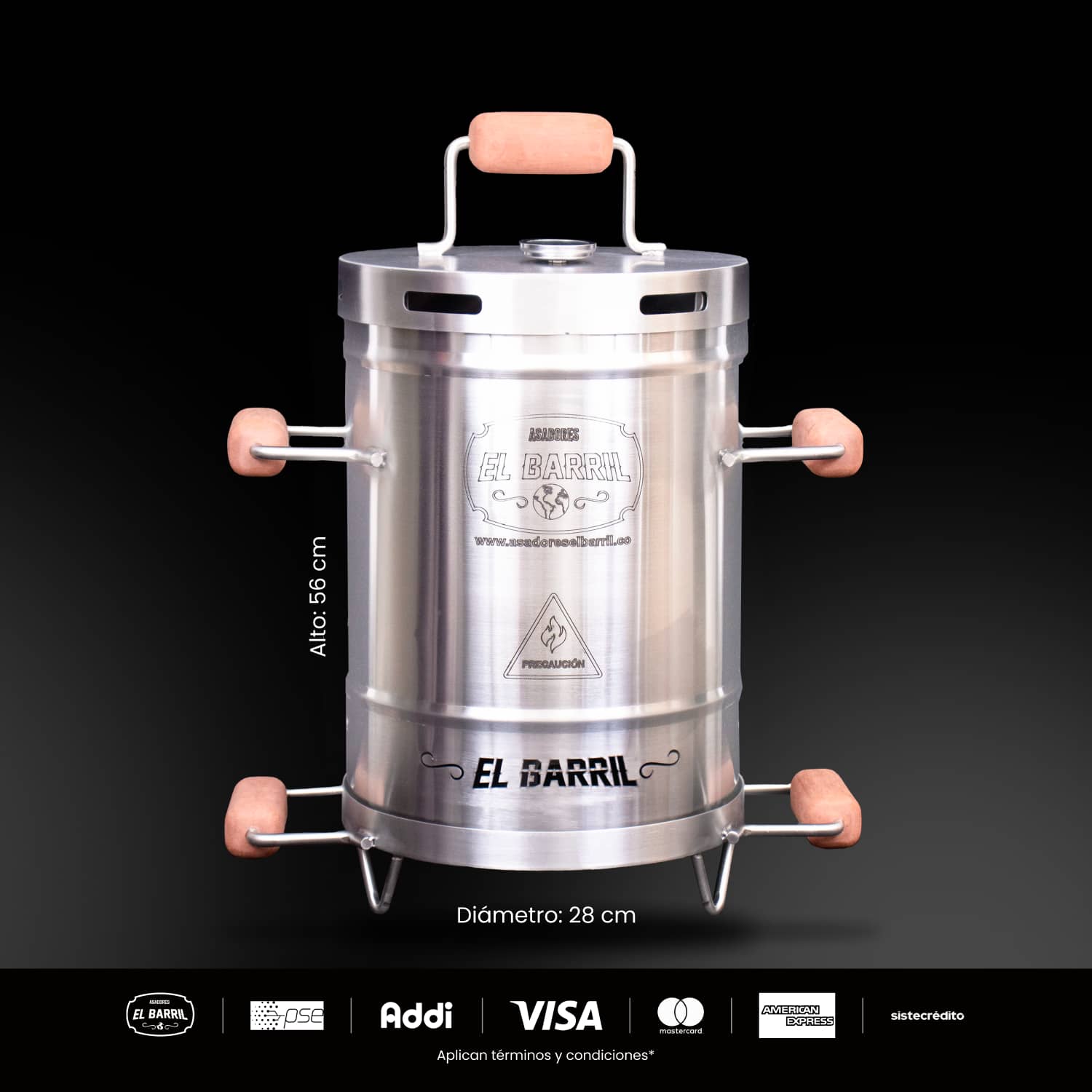 Asador mini Combo 12 Años – Perfecto para Parrilladas - Asadores El Barril