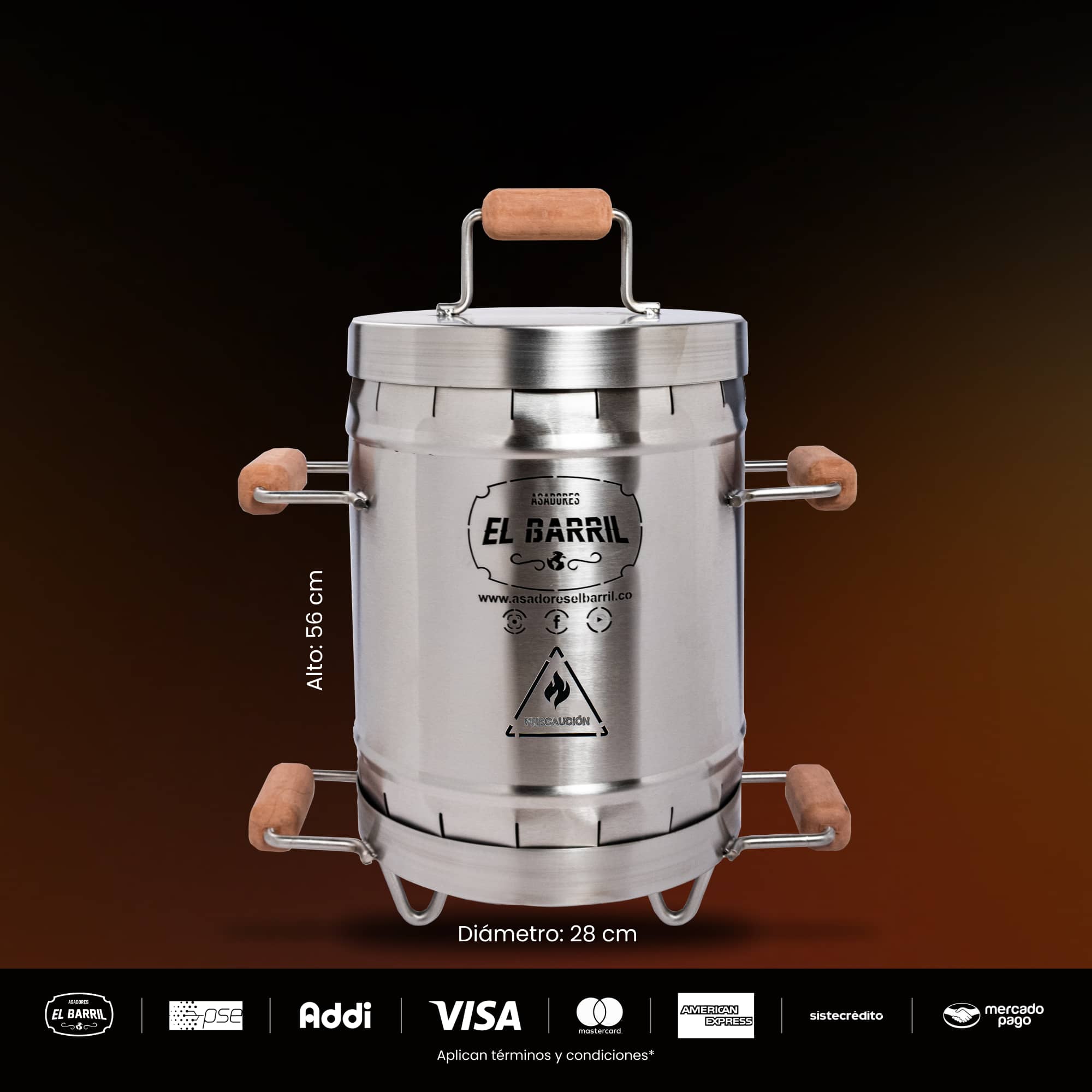 Barril asador mini Premium - Asadores El Barril