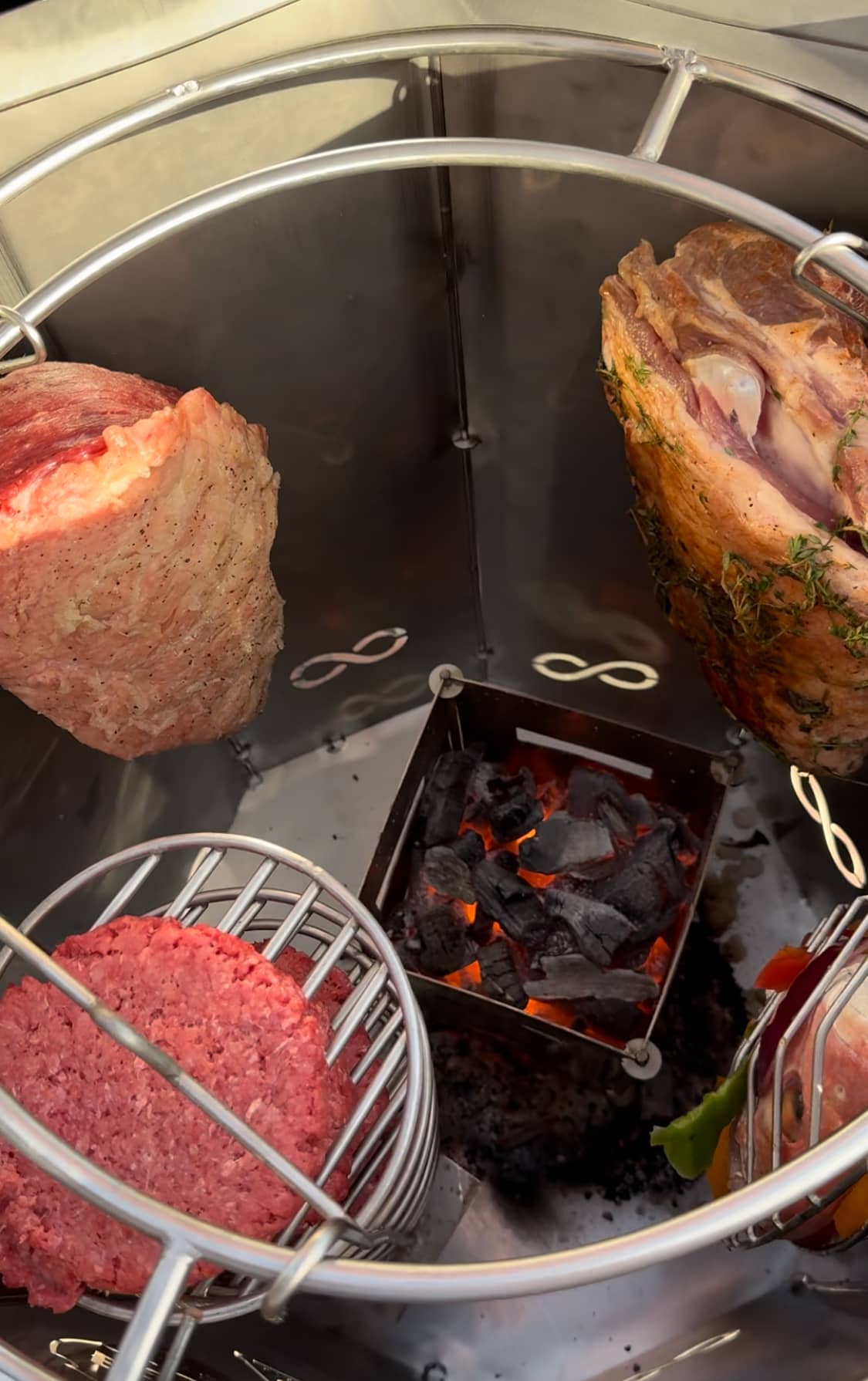 Barril asador plegable pequeño - Asadores El Barril