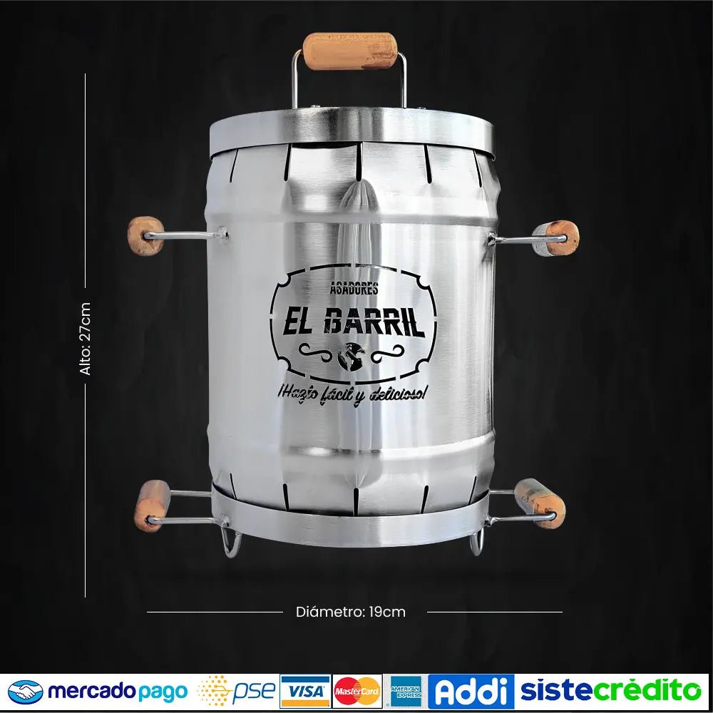 Barril Bebé PREMIUM 3lb + Accesorios + Envío Gratis - Asadores El Barril