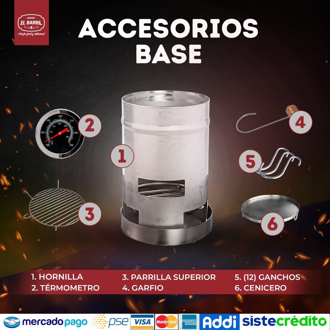 Barril Mediano Linea Lite - Asadores El Barril