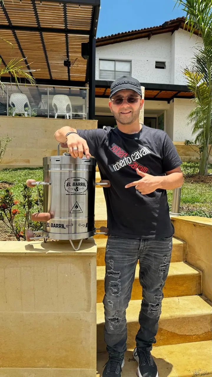 Barril Mini Lite 13lb + Accesorios + Envío Gratis - Asadores El Barril