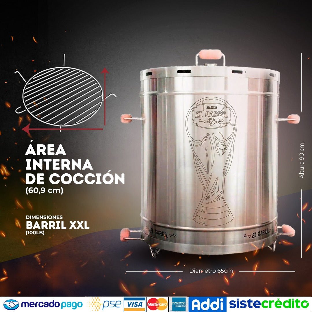 Barril XXL Linea Lite - Asadores El Barril