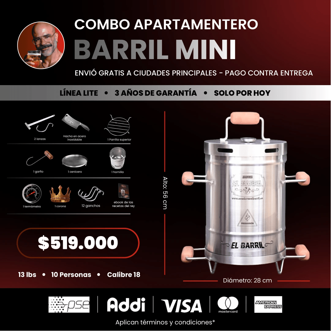 Combo apartamentero - Asadores El Barril
