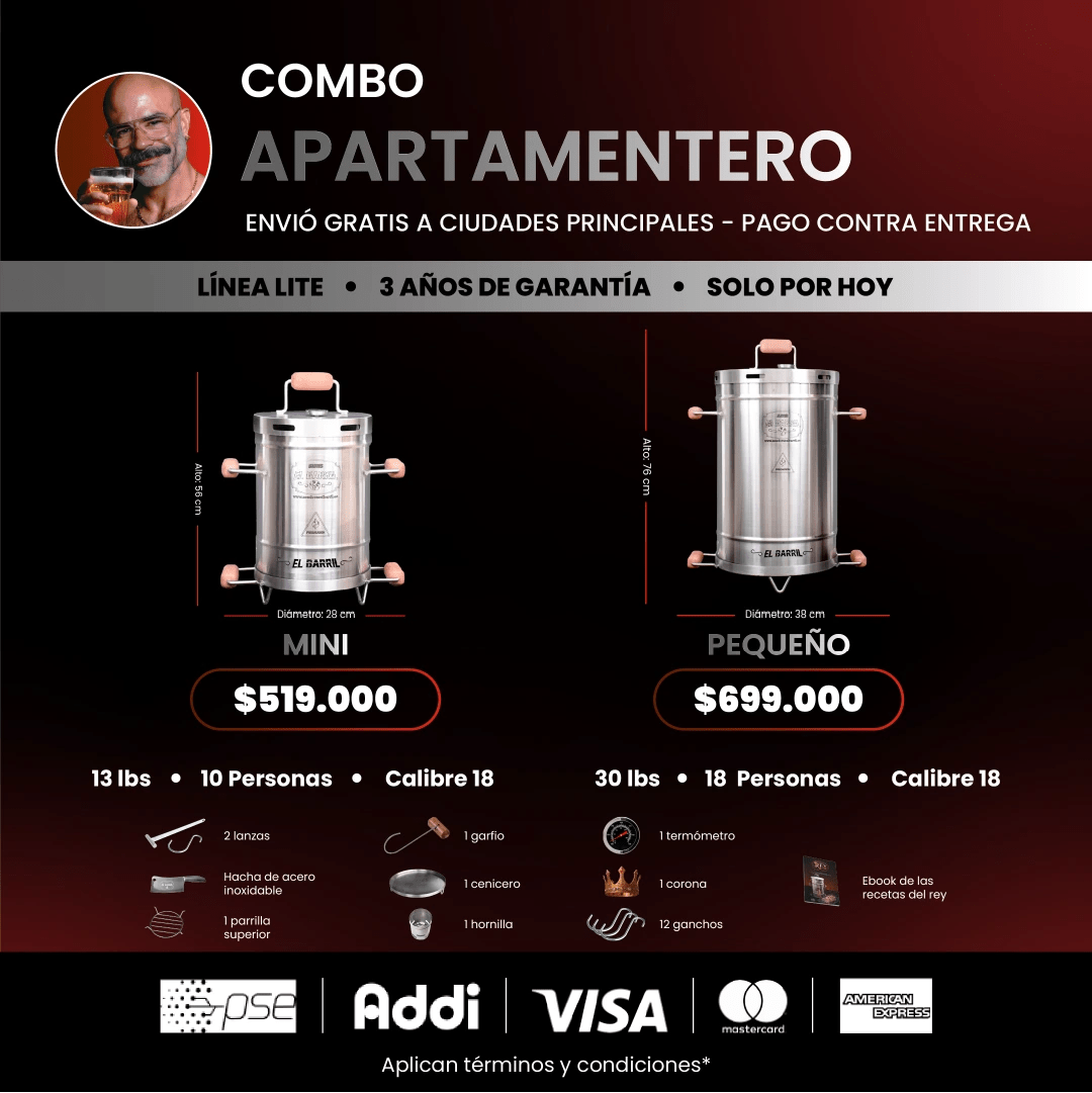 Combo apartamentero - Asadores El Barril