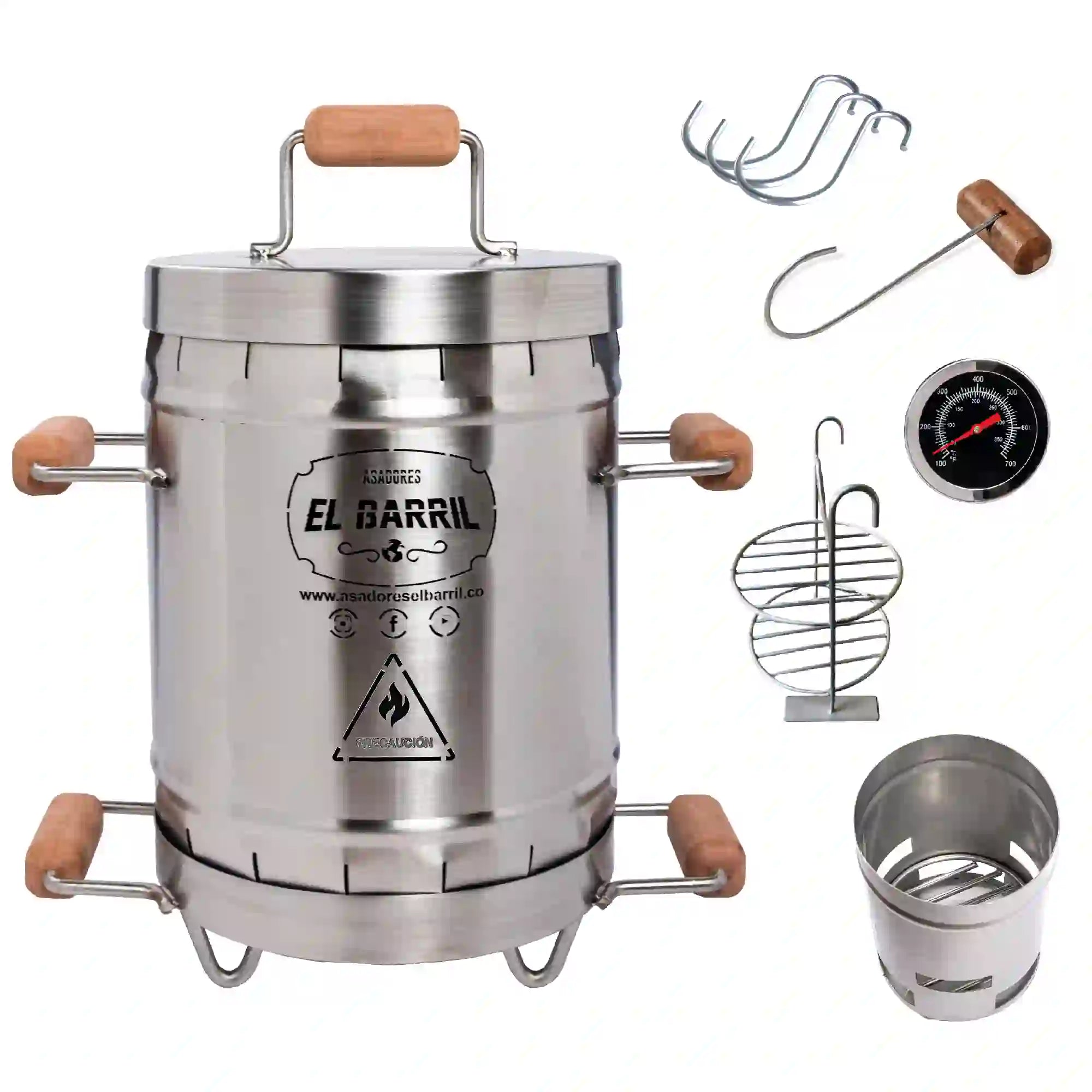 Combo Barril Asador MINI PREMIUM + Maletín GRATIS + Curso online de Asados GRATIS - Asadores El Barril