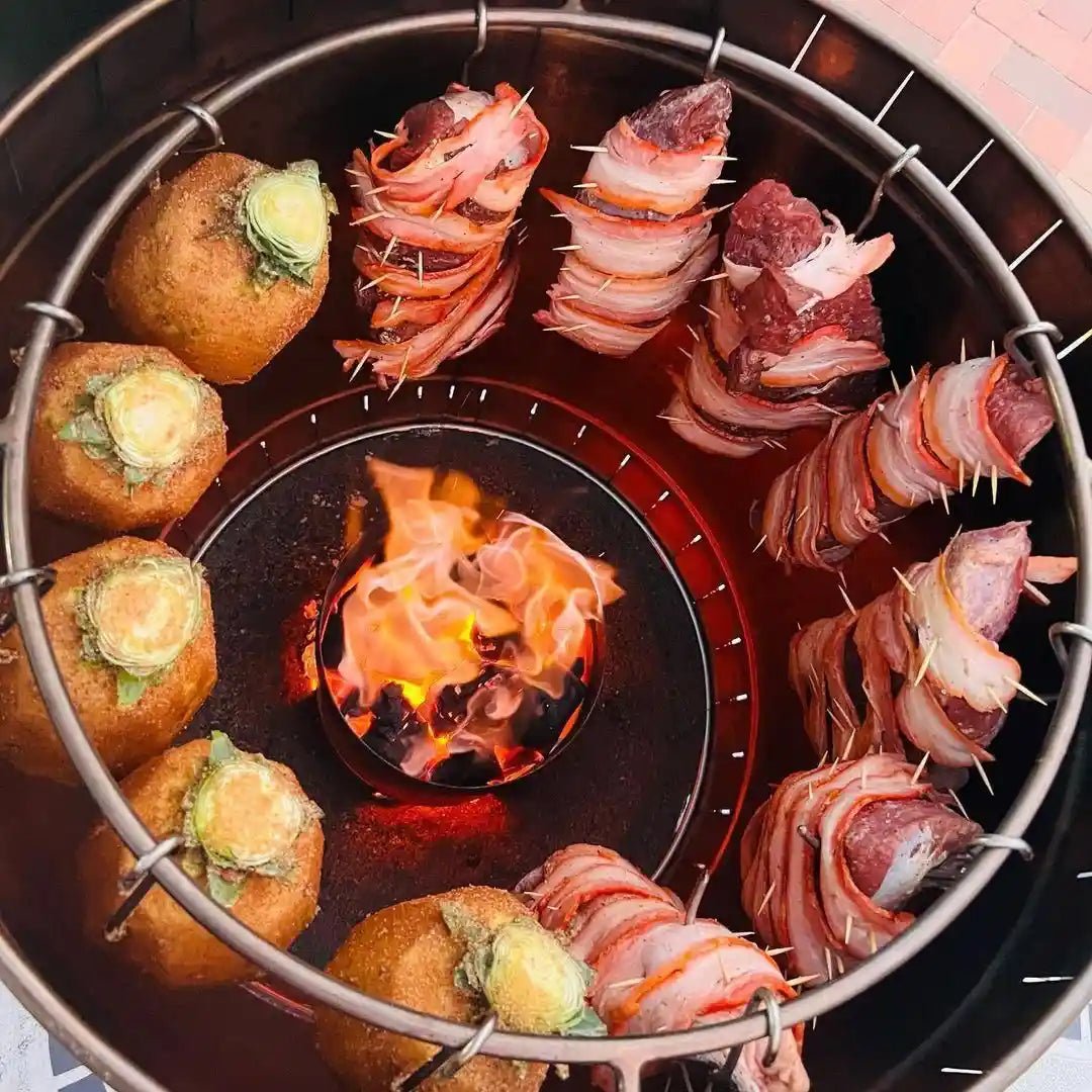 Combo Premium Rey Emprendedor 100lb + Kit de Accesorios + Curso Virtual + 10 Años de Garantia + Comunidad VIP + Envío Gratis - Asadores El Barril