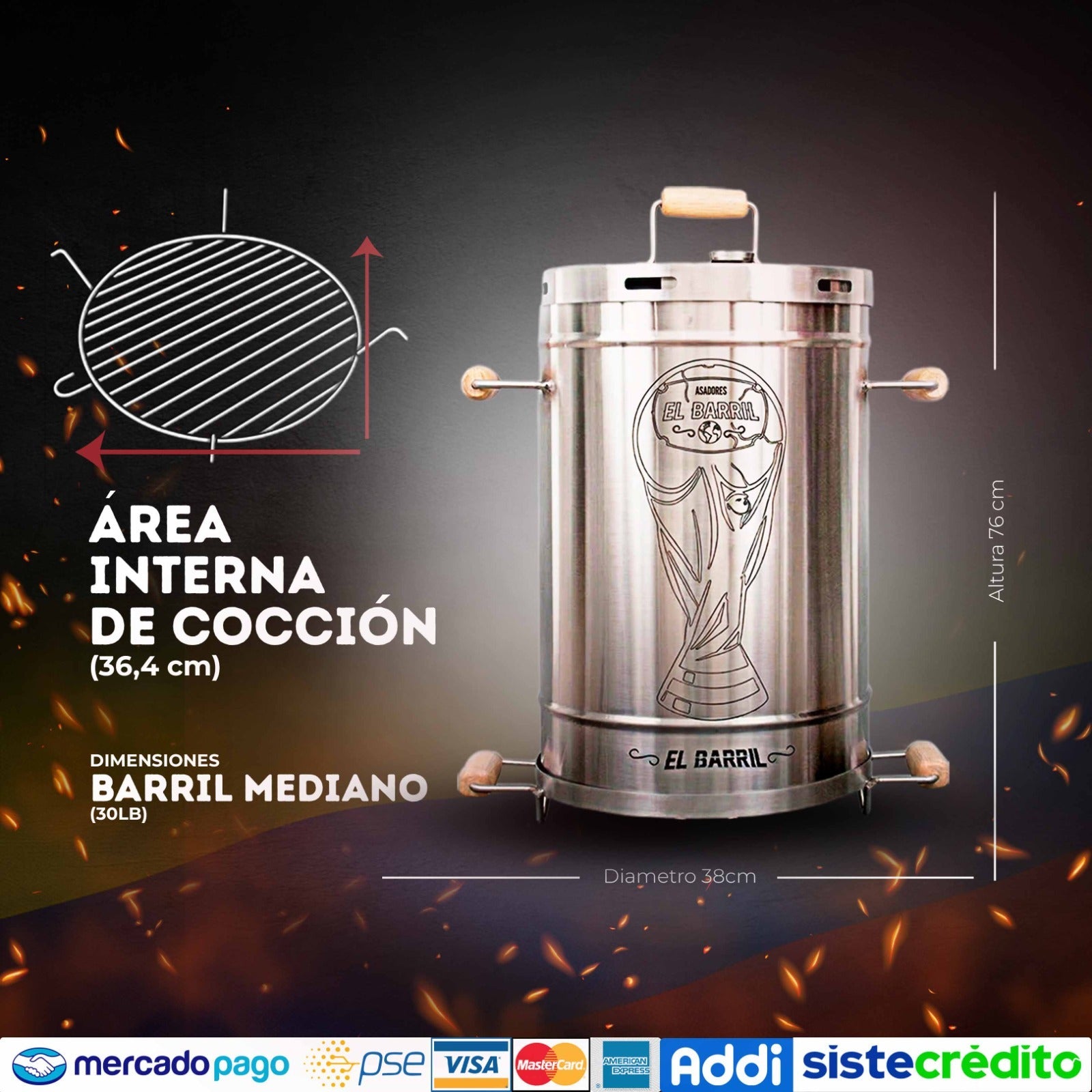 Combo Rey Mundialero - Asadores El Barril