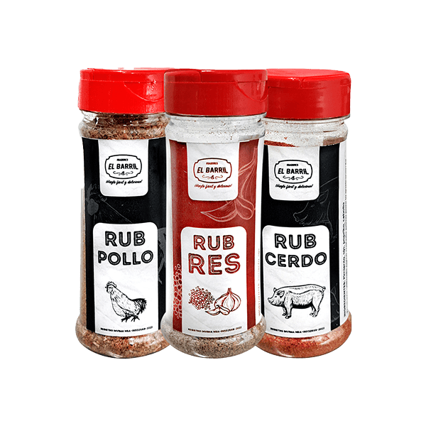 Combo Rubs (Sazonadores) - Res, Pollo y Cerdo - Asadores El Barril
