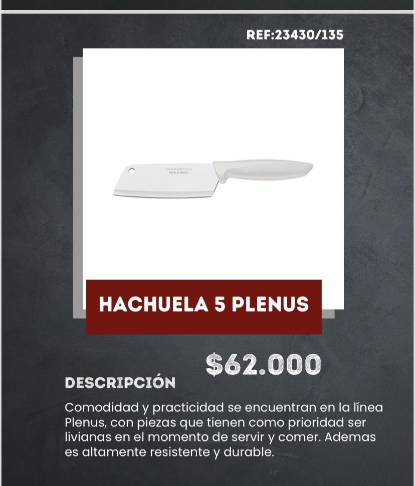 hachuela 5 plenus - Asadores El Barril