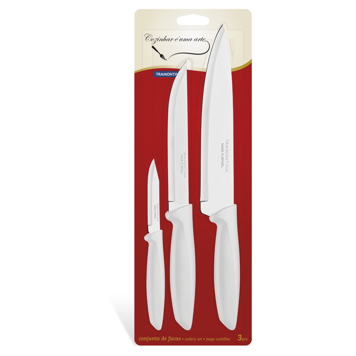 Juego de cuchillos 3 piezas pleus - Asadores El Barril