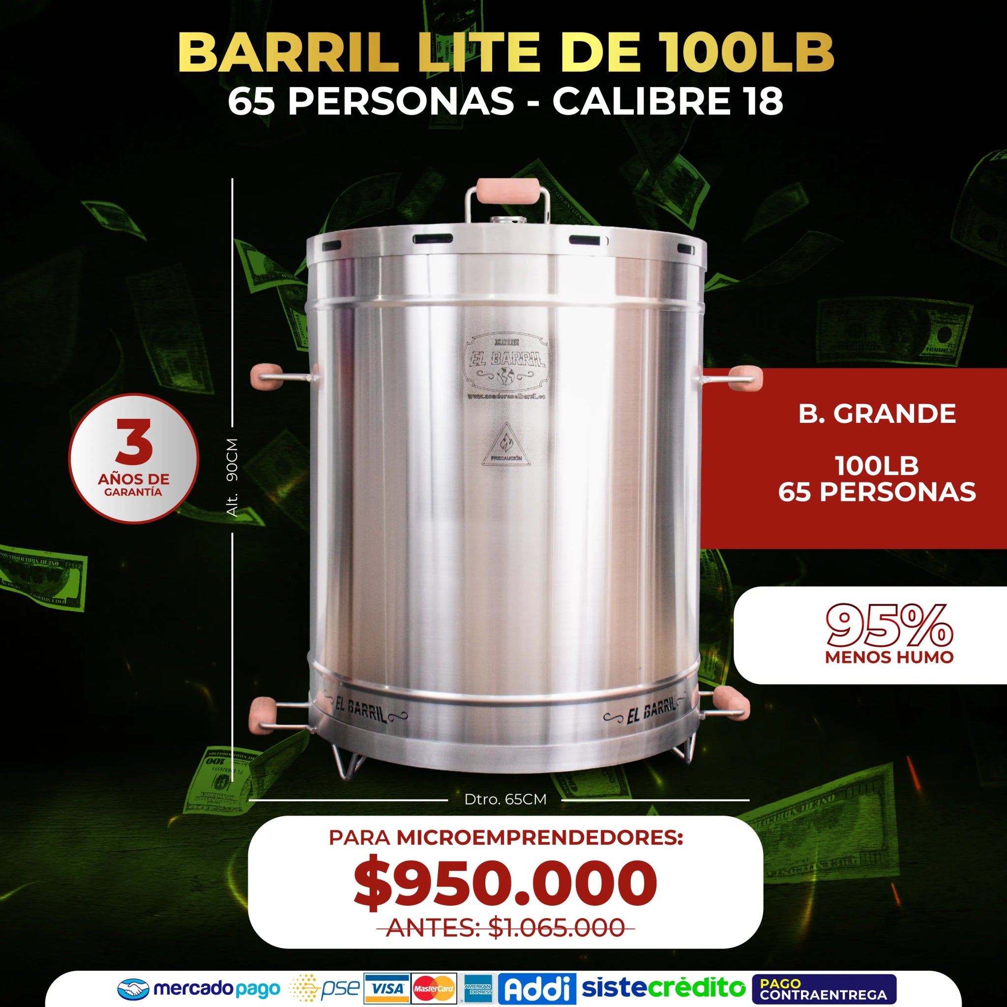 SUPER COMBO MICROEMPRENDEDOR + ACCESORIOS Y CURSO GRATIS🔥 - Asadores El Barril