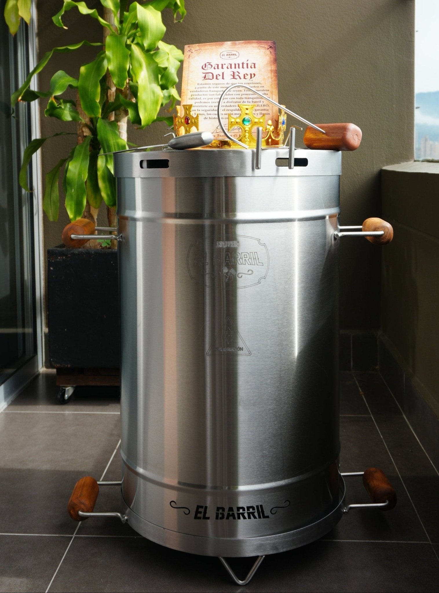 SUPER COMBO NAVIDEÑO: BARRIL PEQUEÑO + SET DEL REY GRATIS POR TIEMPO LIMITADO 🔥 - Asadores El Barril