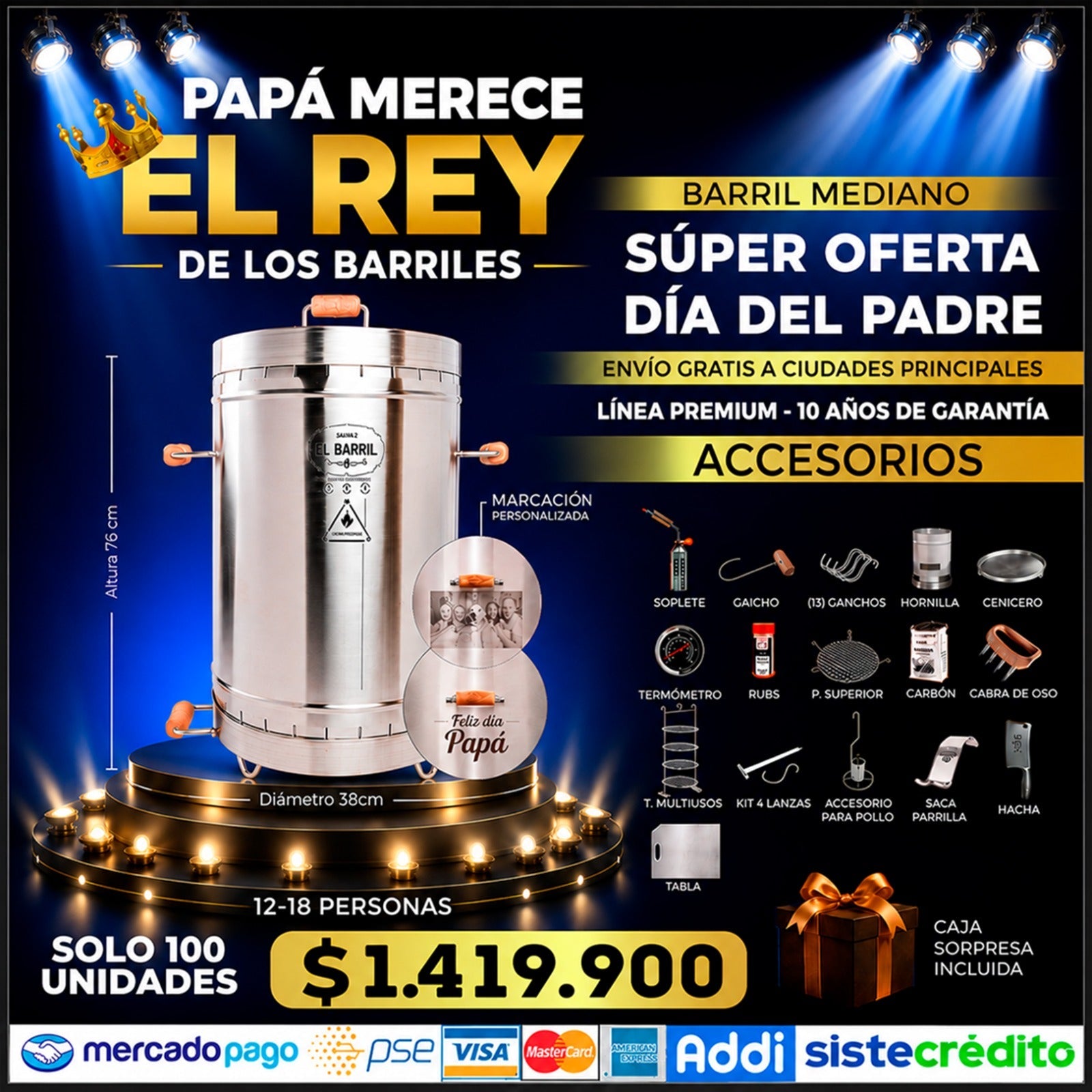 Super Oferta Dia del Padre - Asadores El Barril