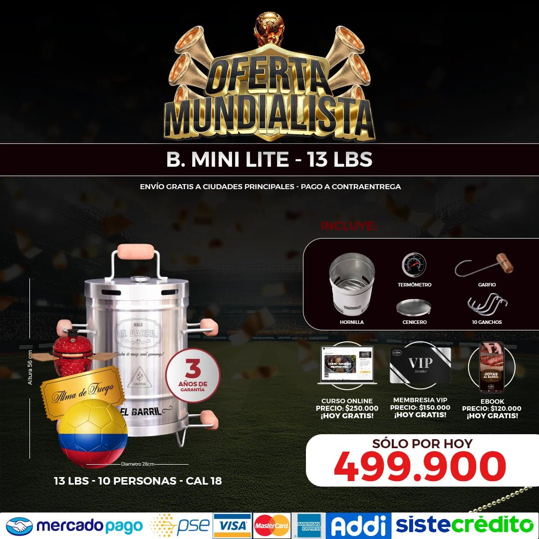 Super Oferta Linea Lite - Edicion Mundialista - Asadores El Barril