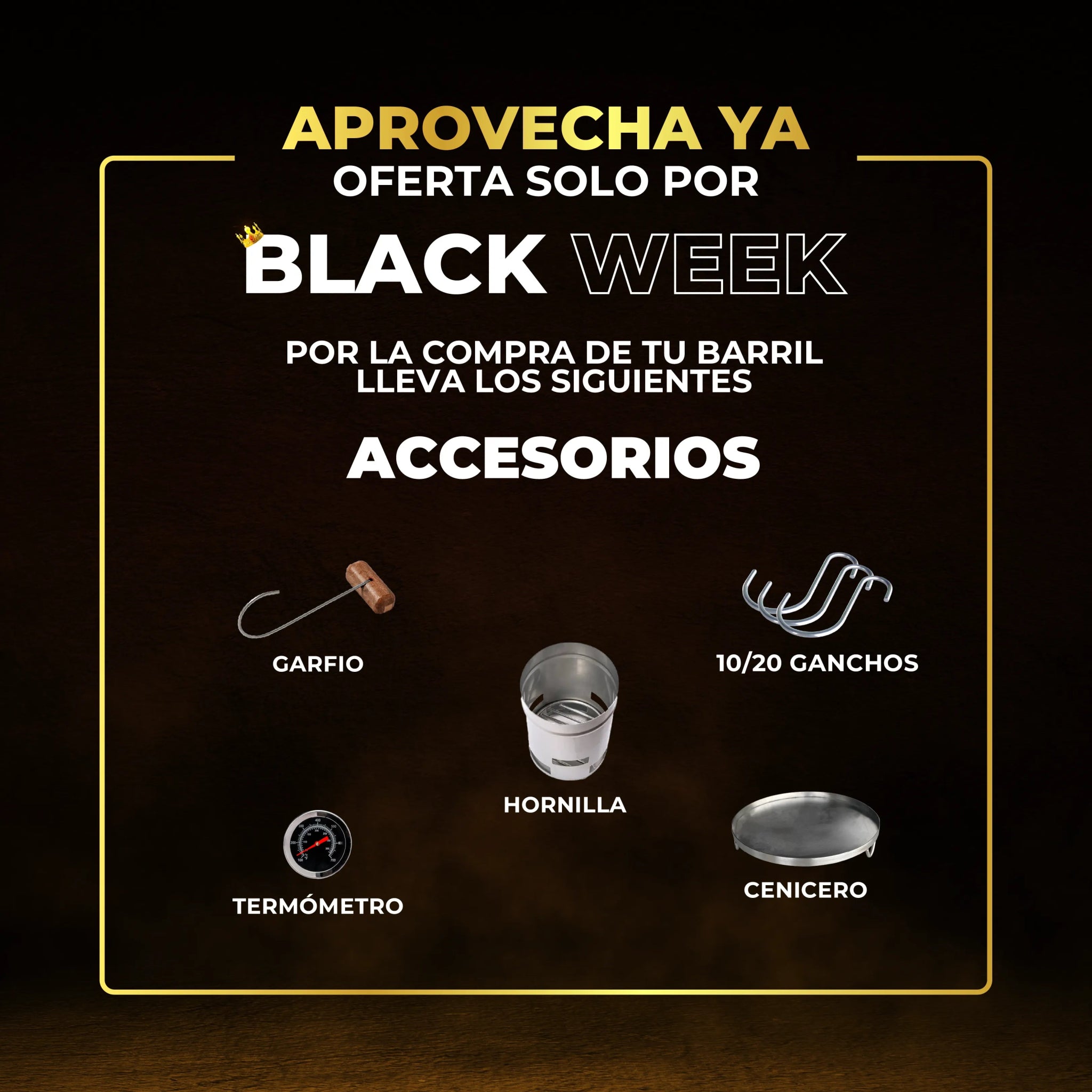 š„ SUPER OFERTAS BLACK WEEK LINEA LITE + ACCESORIOS + TIEMPO LIMITADO š„ - Asadores El Barril