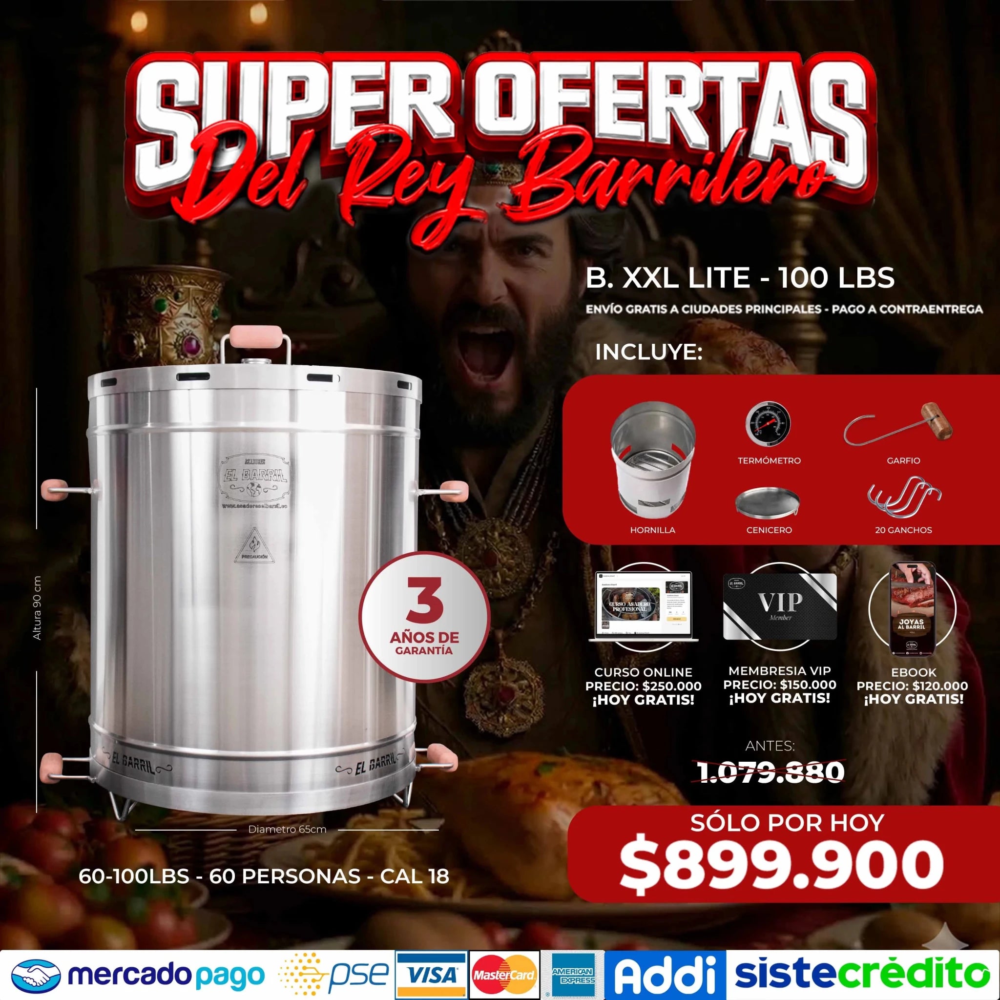 🔥 SUPER OFERTAS DEL REY🔥 - Asadores El Barril