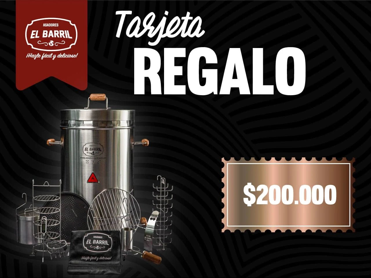 Venta de Tarjeta regalo de asadores el barril - Asadores El Barril