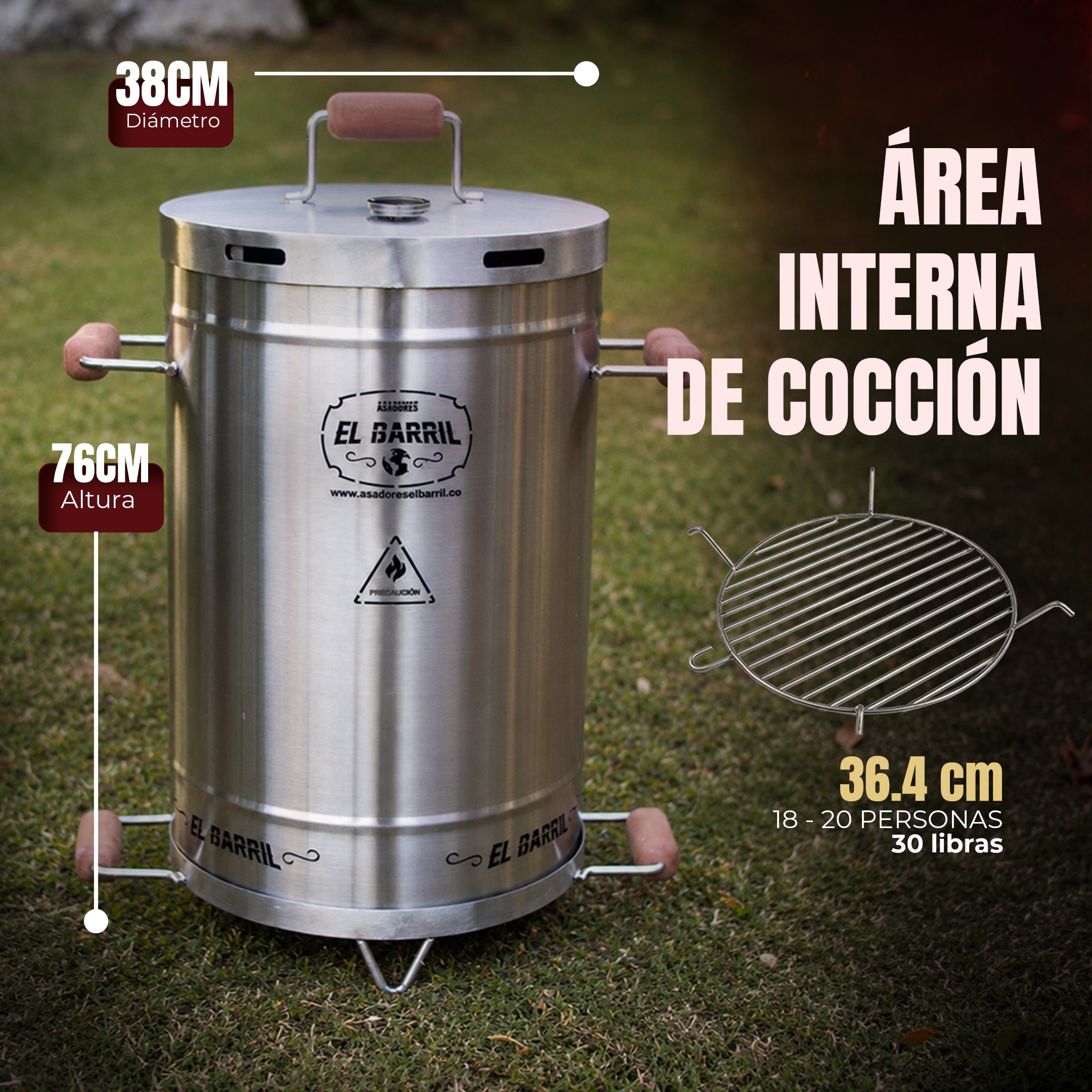 Barril Mediano Linea Lite 30LB