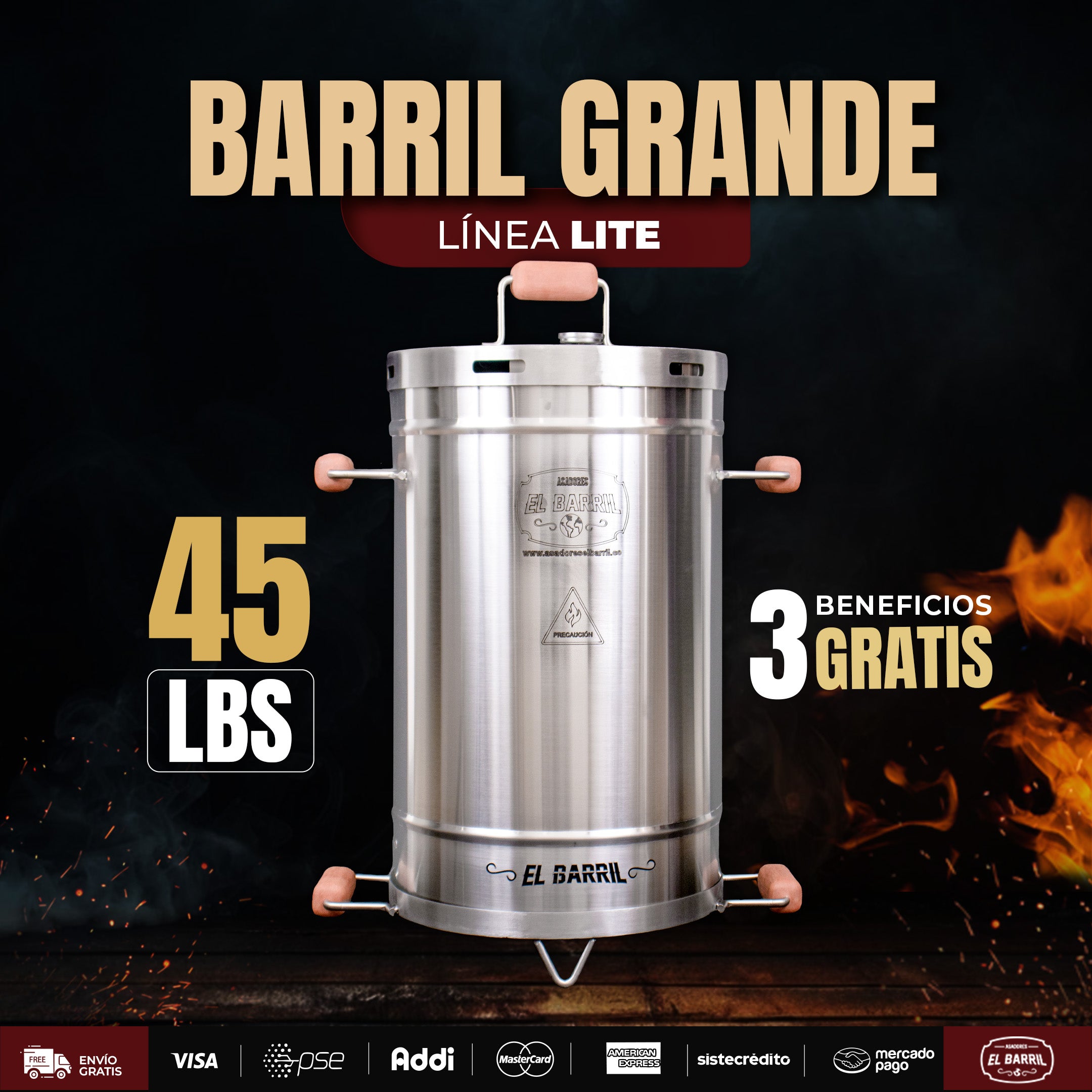 Barril Grande Linea Lite - 45 LB