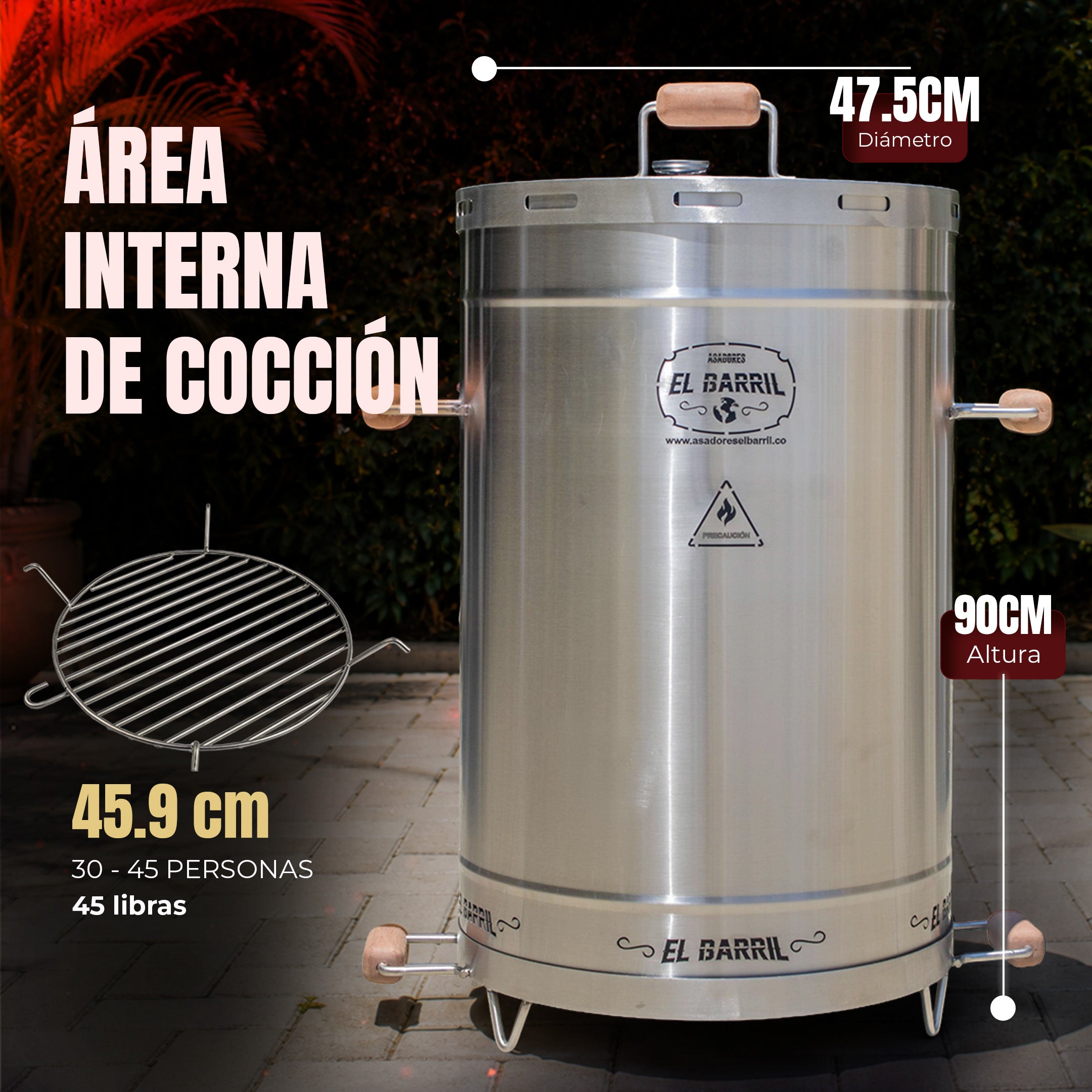 Barril Grande Linea Lite - 45 LB