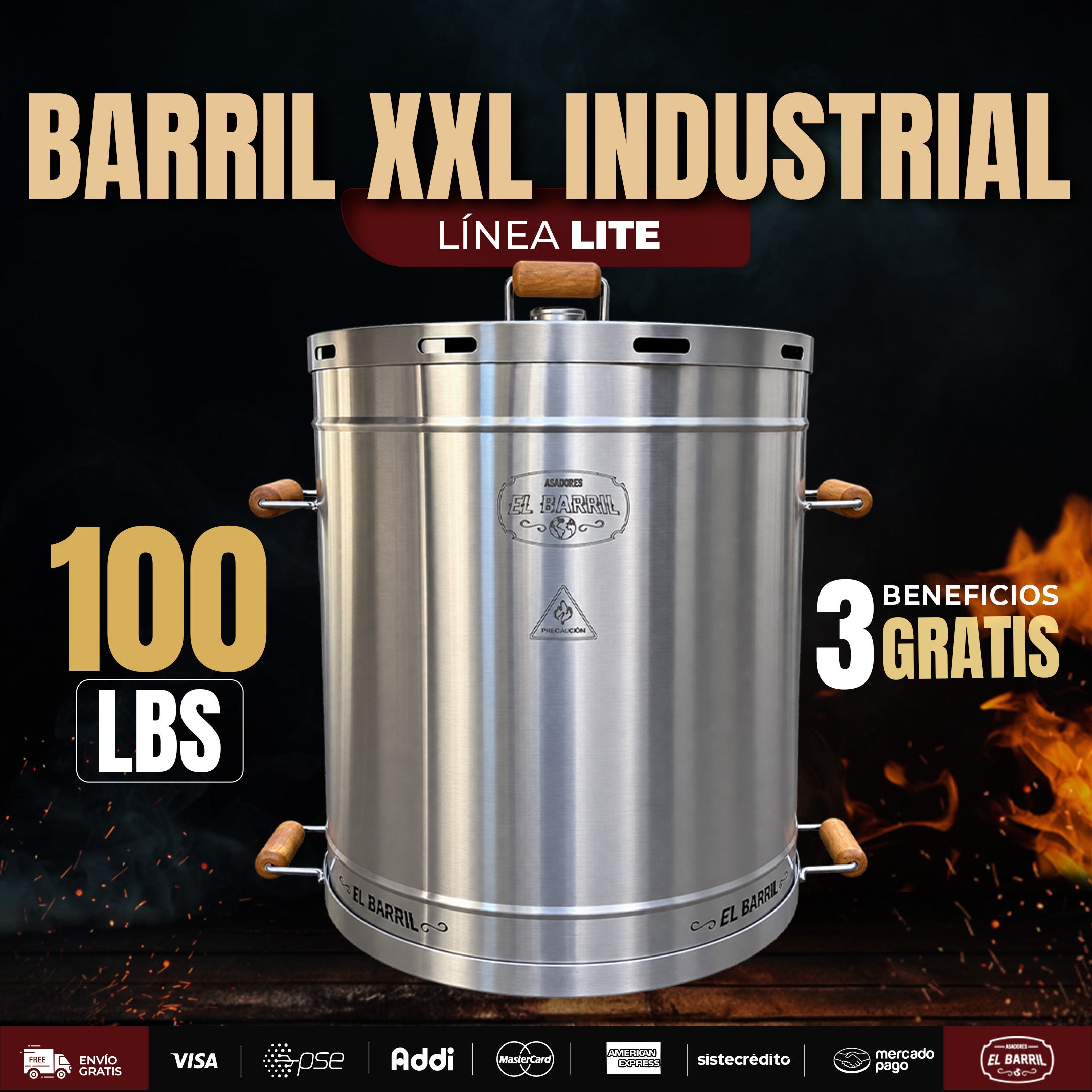 Barril XXL Linea Lite - 100LB