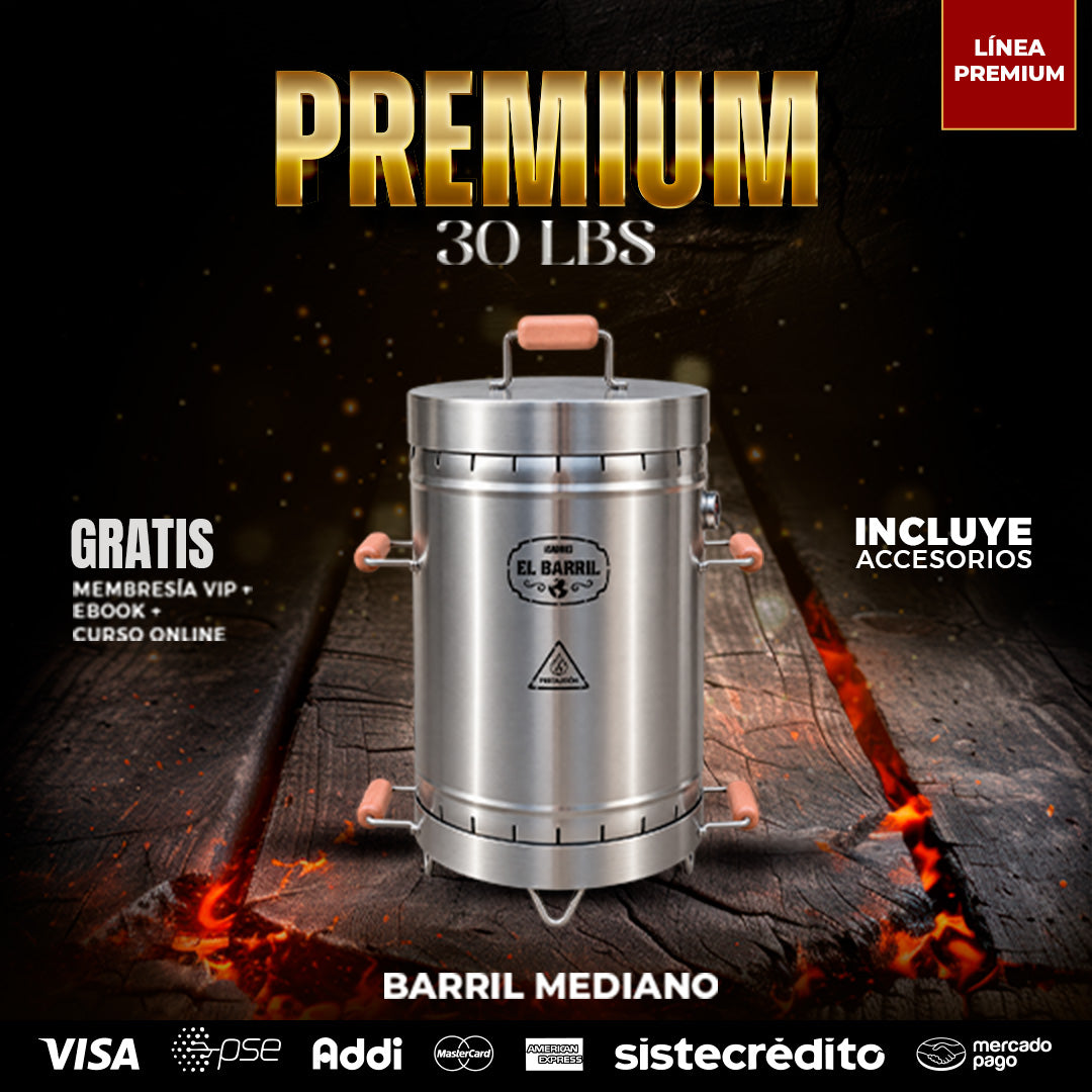 ⭐Barril Mediano Linea Premium 30LB