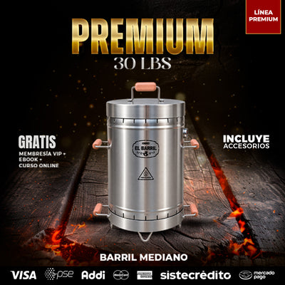 ⭐Barril Mediano Linea Premium 30LB
