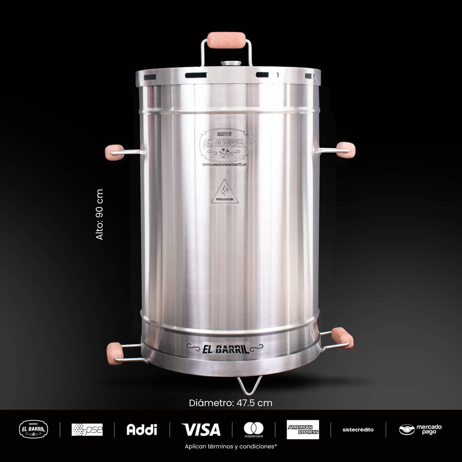 Asador Mediano Combo 12 Años – Perfecto para Parrilladas - Asadores El Barril