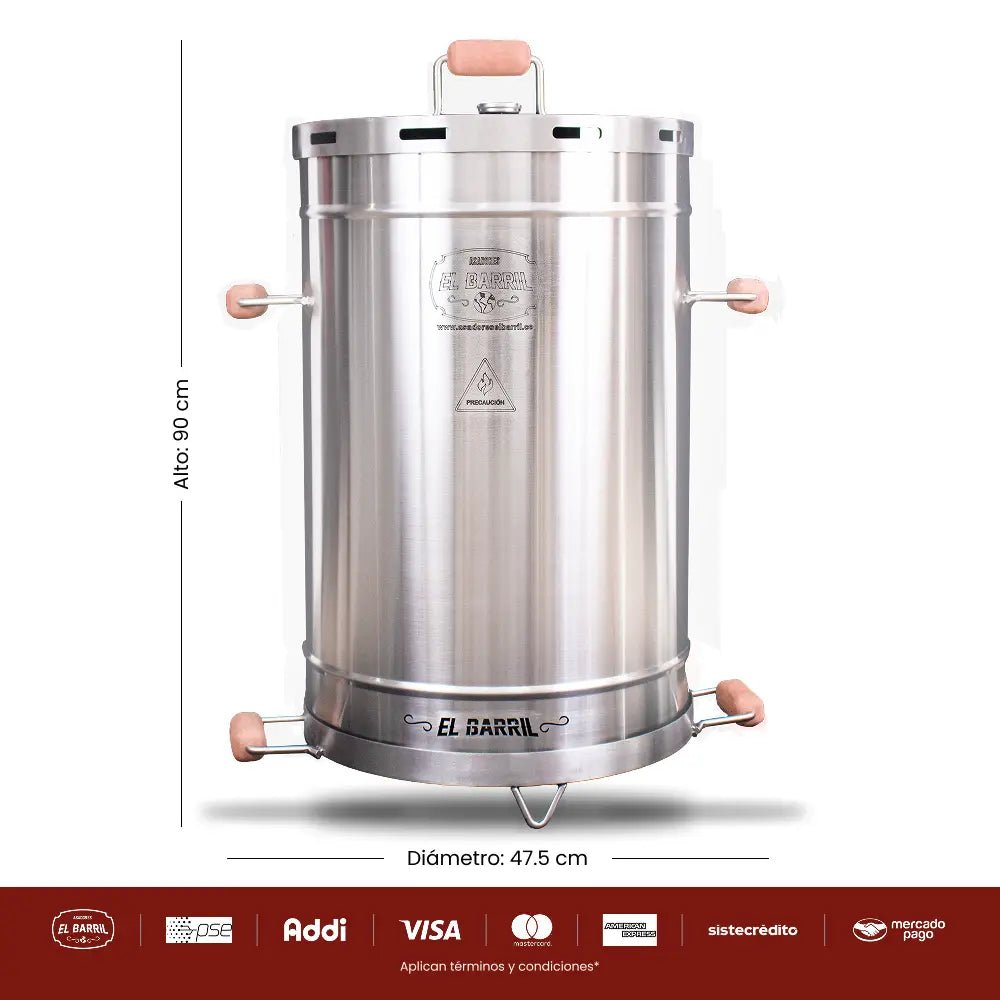 Asador Mediano Combo Maestro Barrilero – Perfecto para Parrilladas - Asadores El Barril