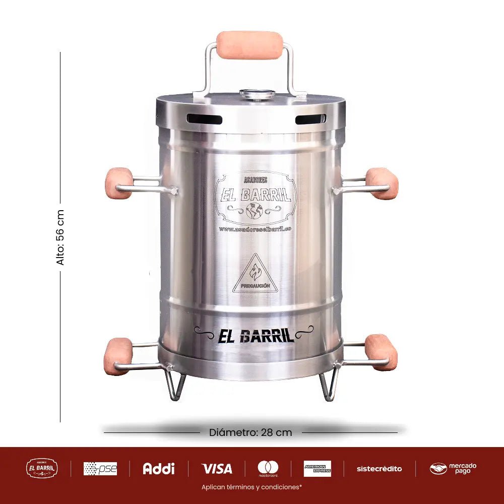 Asador mini Maestro Barrilero – Perfecto para Parrilladas - Asadores El Barril