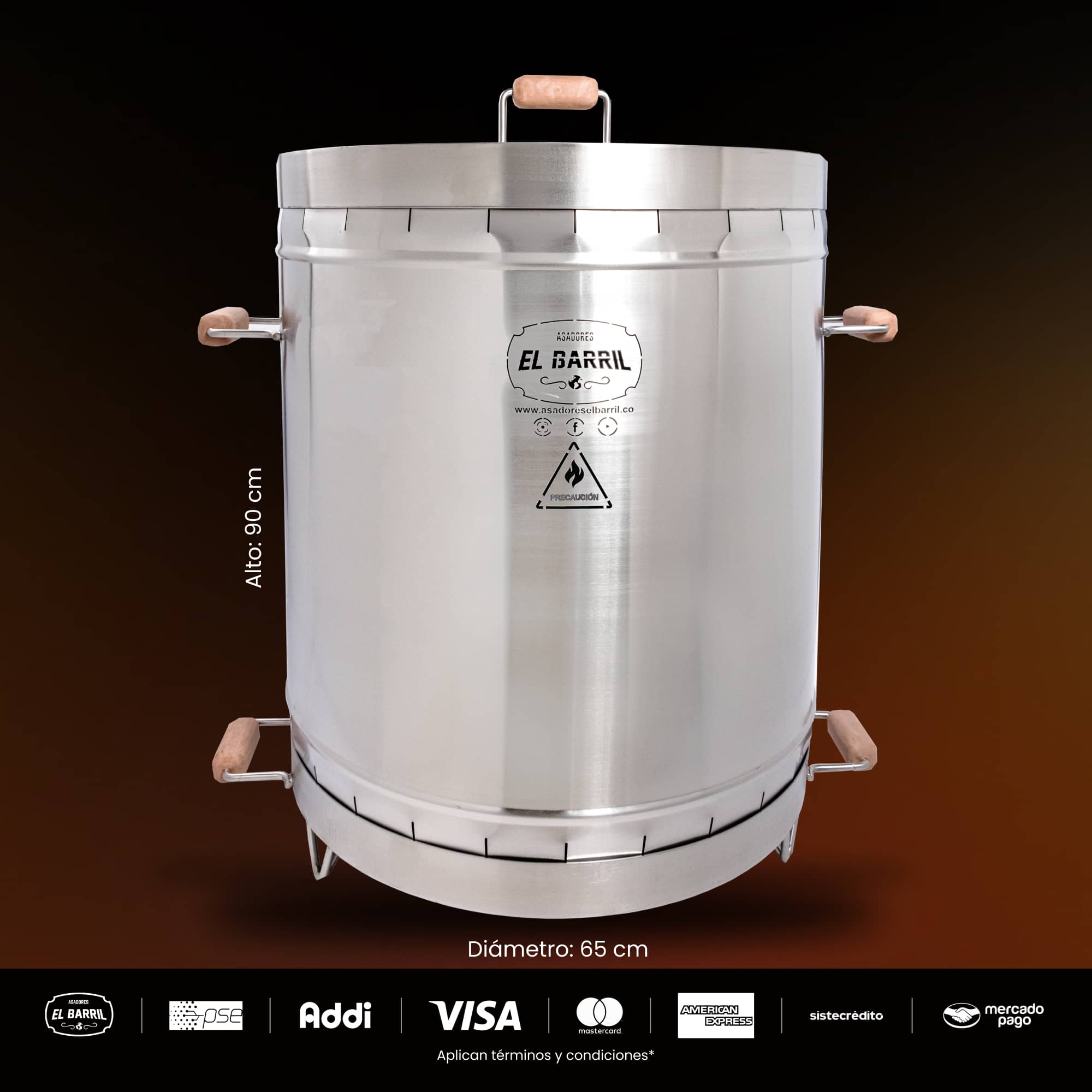 Barril asador grande Premium - Asadores El Barril