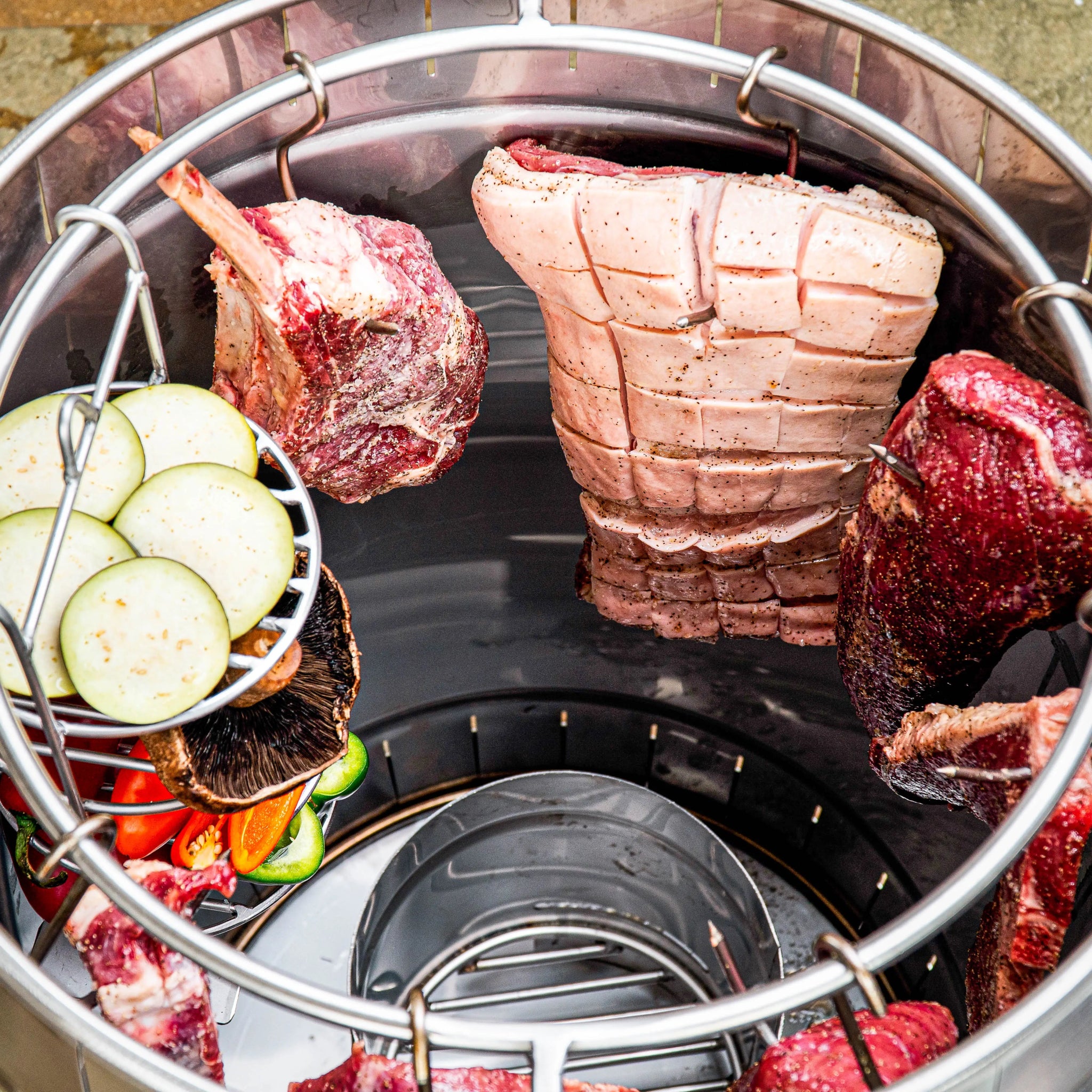 Barril asador pequeño en acero Premium - Asadores El Barril