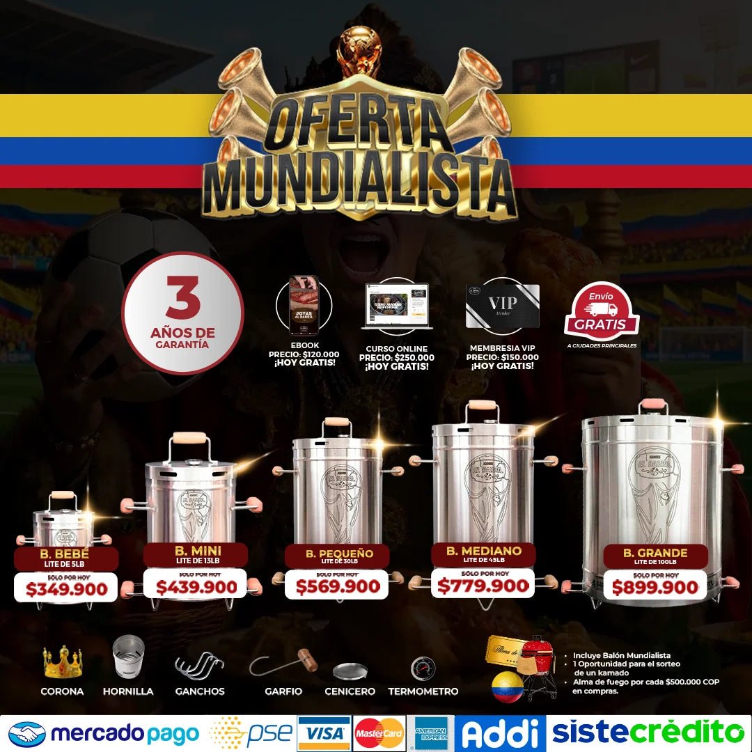 Barril Edición Mundialista 2026 🔥⚽ - Oferta por tiempo Limitado - Asadores El Barril