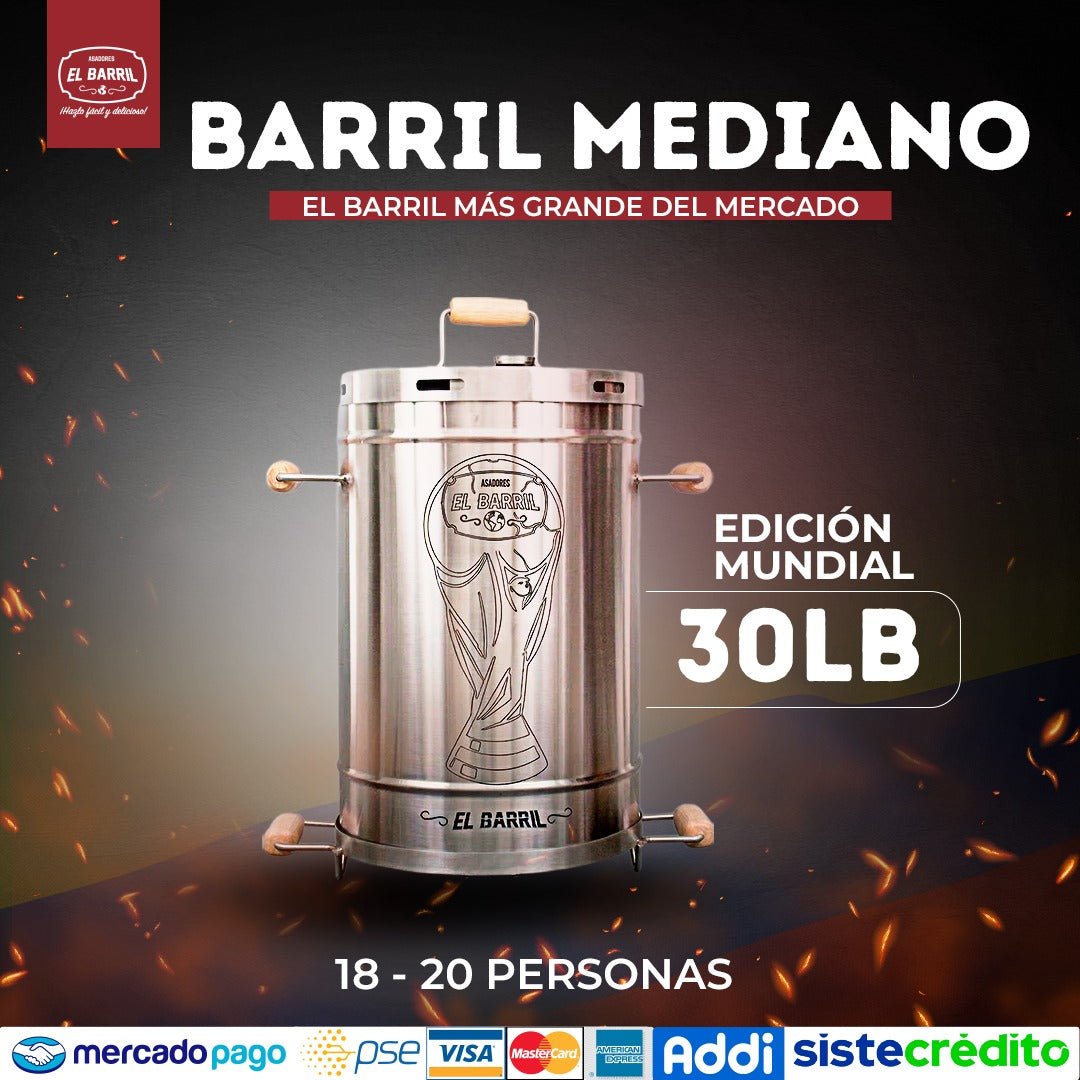 Barril Mediano Linea Lite - Asadores El Barril