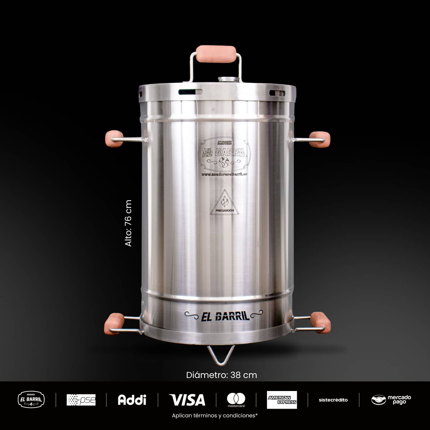 Barril Pequeño Lite 30lb - Asadores El Barril