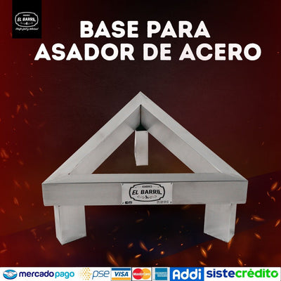Base para Asador de acero - Asadores El Barril