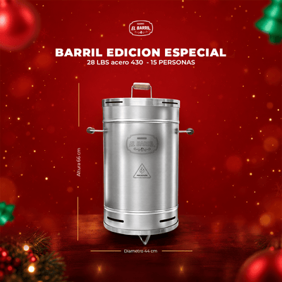 Combo Full Navideño Edición Especial · Barril 28 lb + Set completo - Asadores El Barril