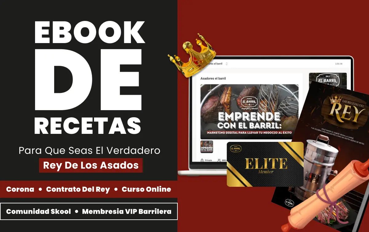 Combo Premium bebé 3Lbs + Accesorios + Envio Gratis + Parrilla - Asadores El Barril