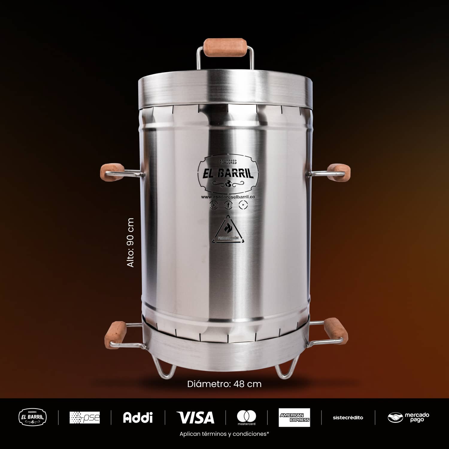 Combo Reina Finquera Premium 45lbs + Accesorios + Membresía ELITE + Envio Gratis - Asadores El Barril