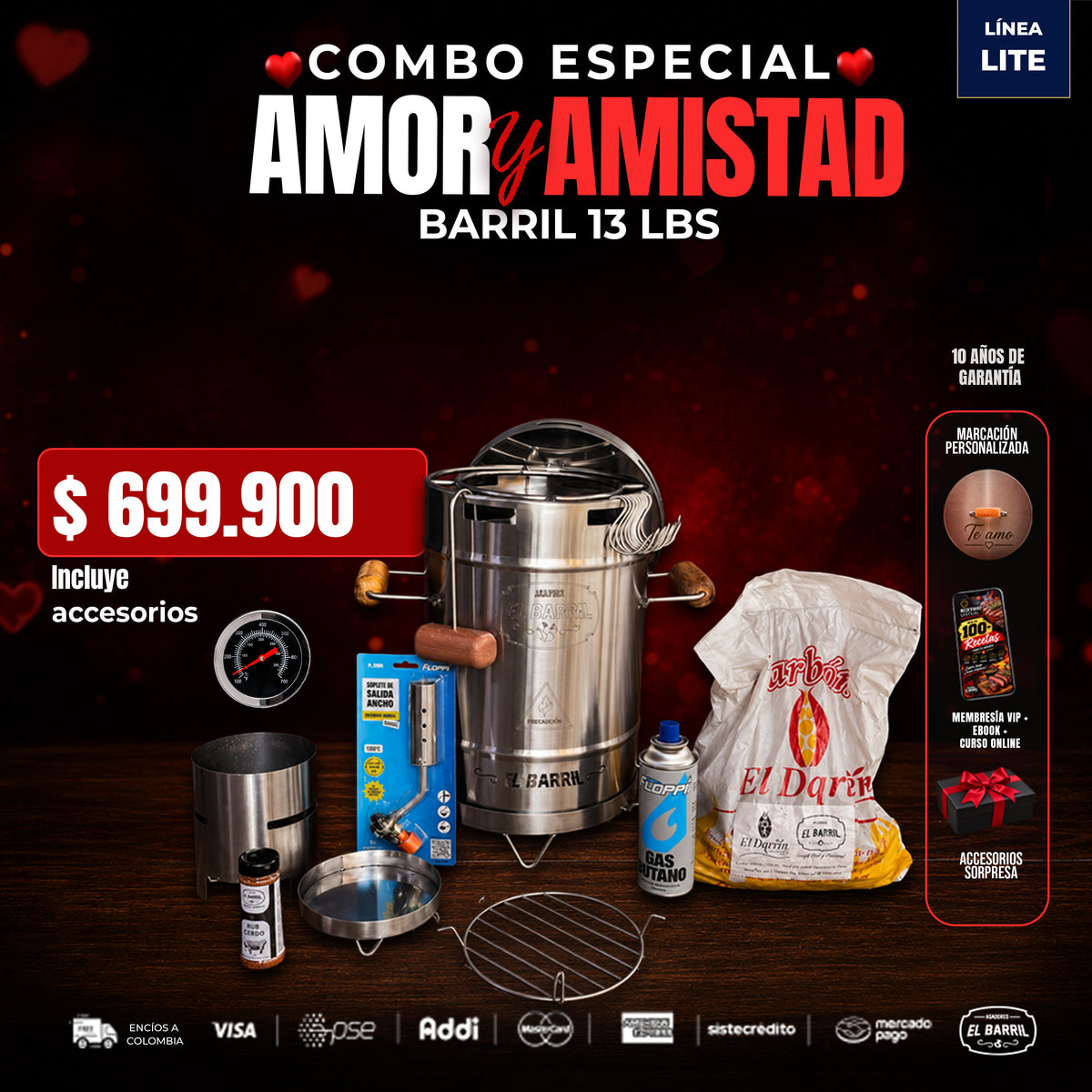 ❤️Combo Amor y Amistad Pequeño 13LB